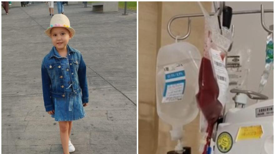 Victoria, la niña de seis años con leucemia, se somete al esperado trasplante de médula al son de los villancicos de Niña Pastori