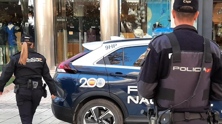 Agentes de la Policía Nacional en Lorca en una imagen de archivo
