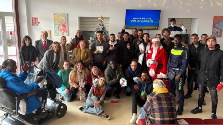 Papá Noel visita la Hospitalidad