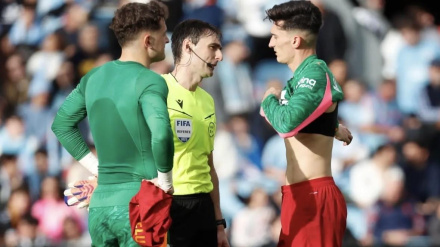 Julen tuvo que ser sustituido en Balaídos