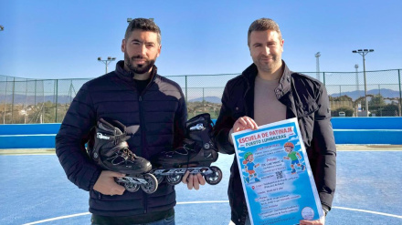 Presentación de la escuela de patinaje de Puerto Lumbreras