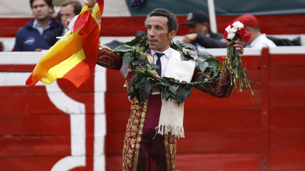 David de Miranda, en su triunfal debut en la feria de Manizales este martes