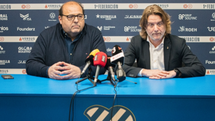 Héctor Ibar y David Escudé en la rueda de prensa de hoy