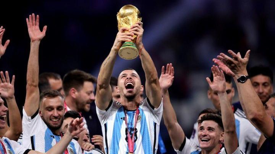 Guido Rodríguez, campeón del Mundial 2022