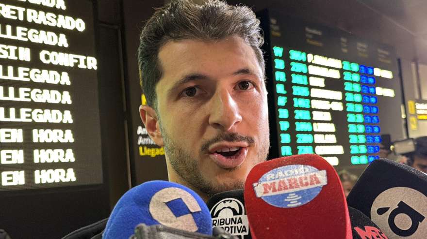 Guido, a su llegada a Valencia