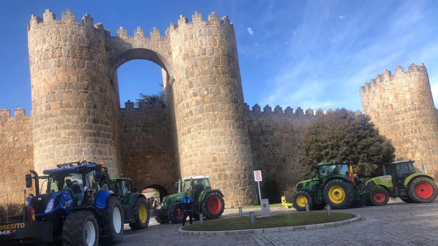 Tractorada en Ávila