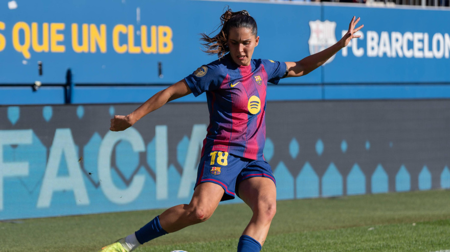 Kika Nazareth, jugadora del FC Barcelona femenino