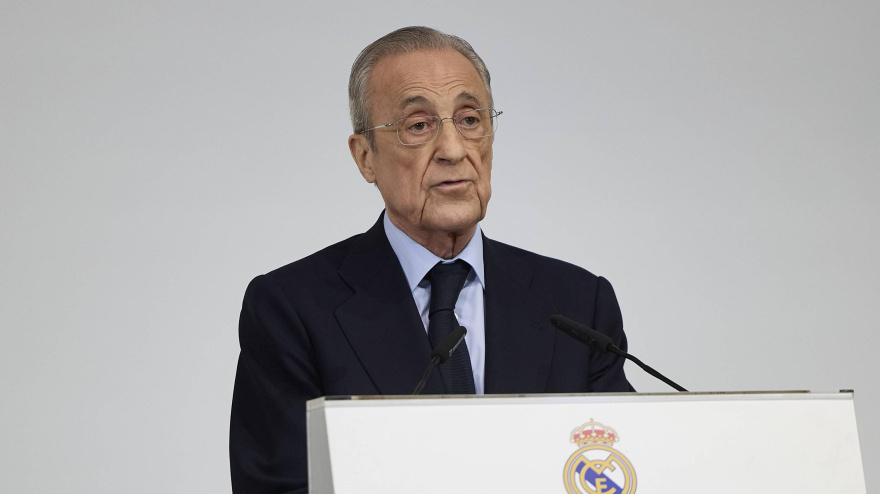 Florentino Pérez en la Asamblea General del Real Madrid