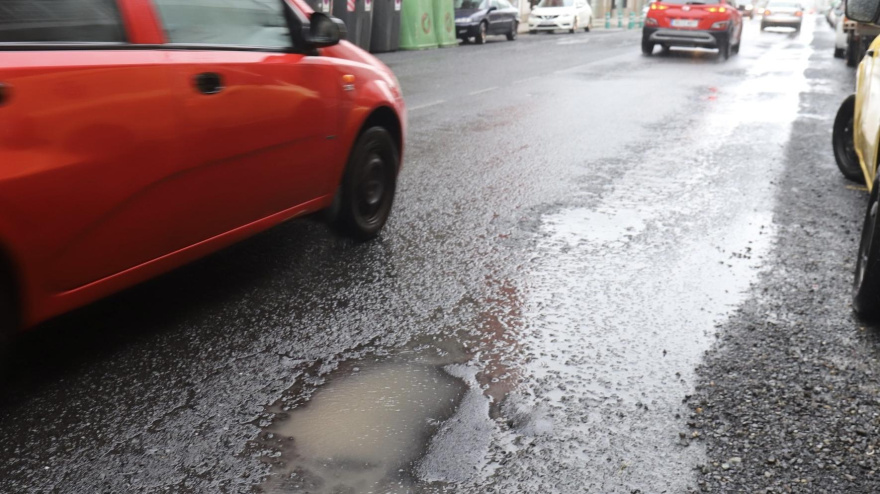 Estado de la N-640 a su paso por el Concello de A Estrada