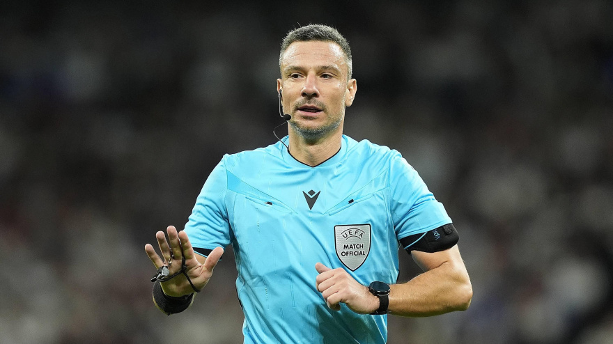 October 22, 2025, Madrid, Spain: Slovenian referee Slavko Vincic during Champions League 2025/2026, Matchday 3. October 22 ,2025. (Credit Image: © Acero/PsnewZ via ZUMA Press)