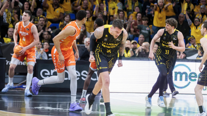 La Laguna Tenerife tuvo más energía que Valencia Basket el sábado y se llevó la victoria