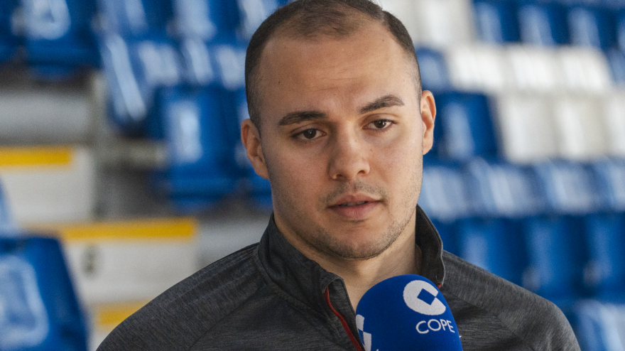 Fabinho, durante la entrevista con Deportes Cope Baleares