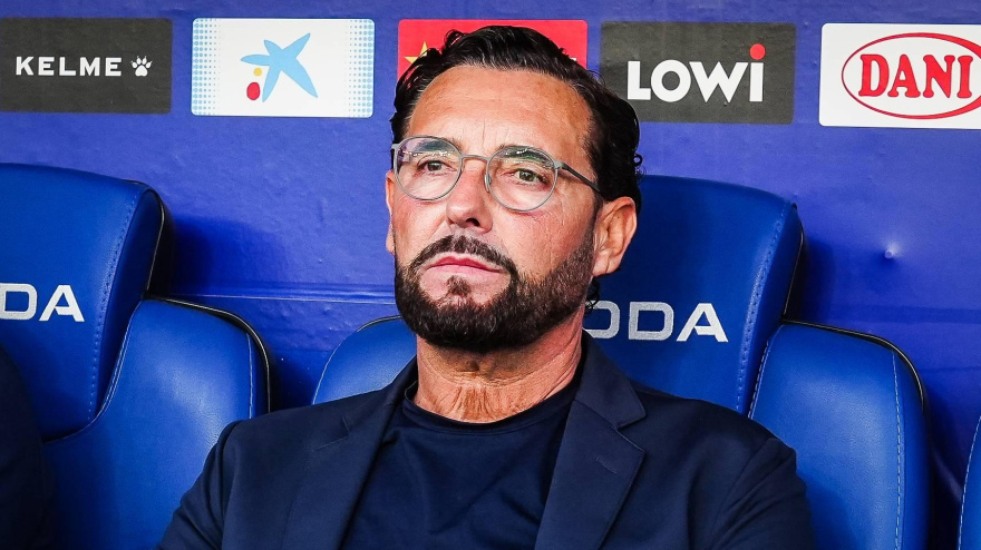 José Bordalás, durante un partido del Getafe