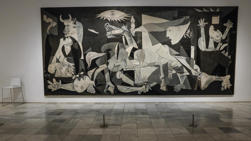 El Guernica de Picasso en el Museo Reina Sofía de Madrid
