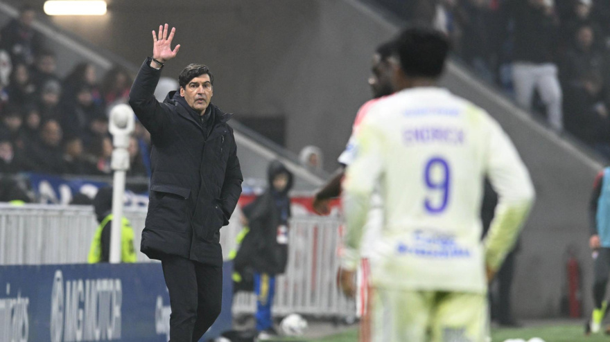 Paulo Fonseca y Endrick, durante un encuentro