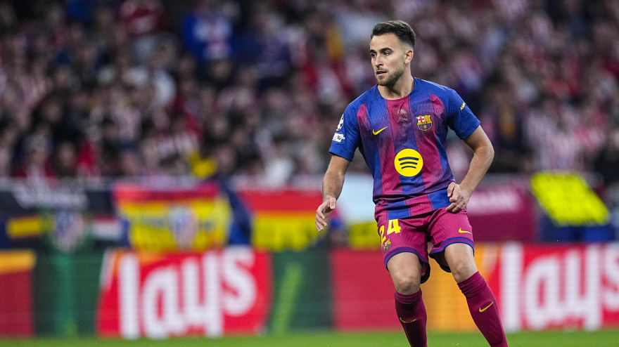 Eric García, en un encuentro con el Barcelona