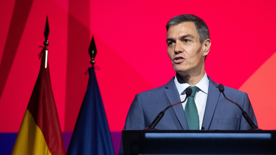 El presidente del Gobierno, Pedro Sánchez, durante la inauguración de WindEurope 2026, a 21 de abril de 2026, en Madrid (España).