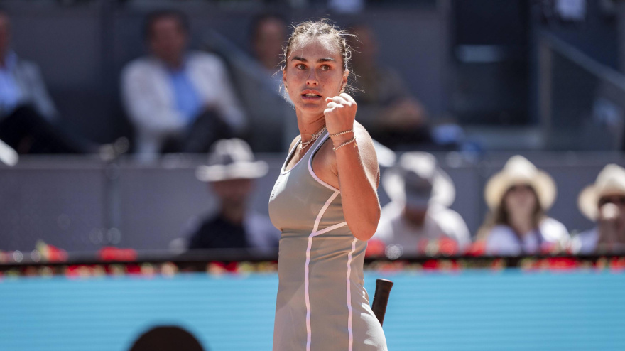 Aryna Sabalenka, durante el Mutua Madrid Open