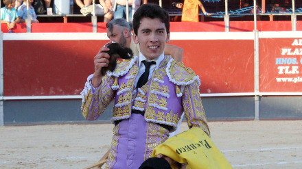 César Pacheco, durante su actuación este miércoles en Calasparra (Murcia)