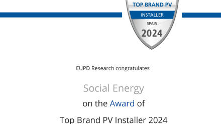 Social Energy galardonada como la Mejor Compañía Instaladora del Año 2024