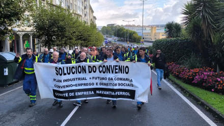 Movilización este jueves de los trabajadores de Navantia