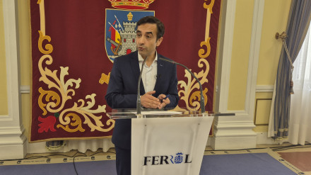 José Manuel Rey Varela durante la rueda de presna de este lunes en el Consistorio