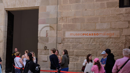 Entrada al museo Picasso. Málaga, España