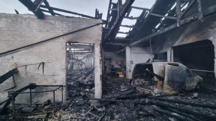 La nave resultó completamente destruida