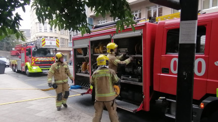 Foto de archivo de una intervención de los bomberos de Ferrol