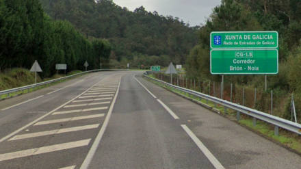Tramo del corredor Brión-Noia que se desdoblará en los próximos años