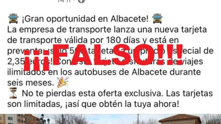 Atención a esta estafa con el Bonobús en Albacete