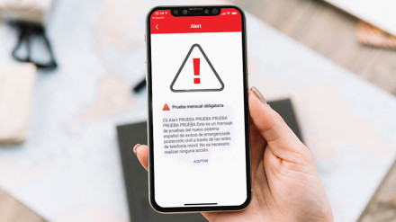 El mensaje ocupará toda la pantalla del teléfono móvil