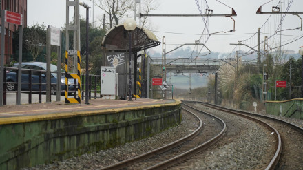 Vías del tren en Boo
