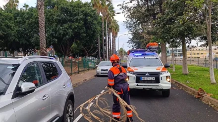 Dorothea golpea a Canarias con vientos de 126 km/h que dejan un reguero de incidencias