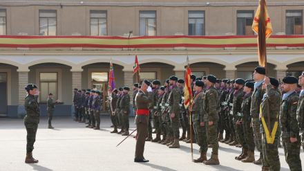 El General de División Jefe de la división Castillejos en el acuartelamiento Sancho Ramírez, José Manuel Vivas,