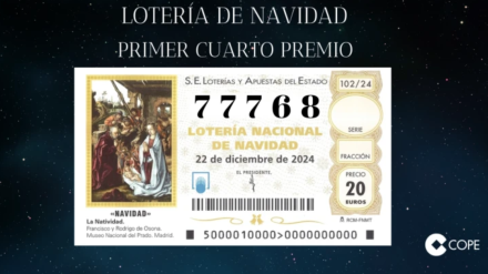 Cuarto premio Lotería Navidad