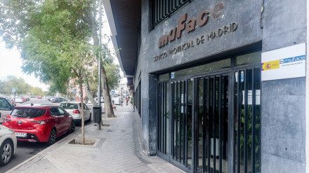 Fachada de uno de los edificios de Muface