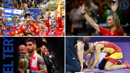 La selección española celebrando la Eurocopa, despedida Rafa Nadal, Ilia Topuria gana el campeonato del mundo de peso pluma, lesión de Carolina Martín