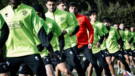 El Huesca ha regresado a los entrenamientos tras las vacaciones navideñas