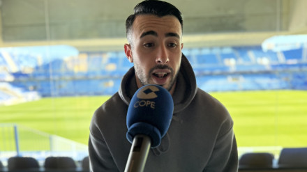 Carlos Puga durante la entrevista en Deportes COPE Málaga.
