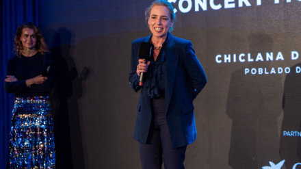 La presidenta de la Diputación de Cádiz, Almudena martínez en la presentación del Concert Music Festival
