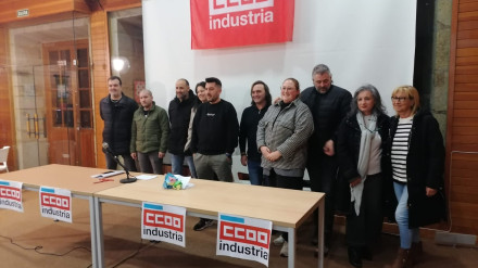 La nueva ejecutiva de CCOO Industria de Ferrol