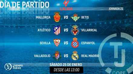 Previa Tiempo de Juego jornada 21 de Primera División.