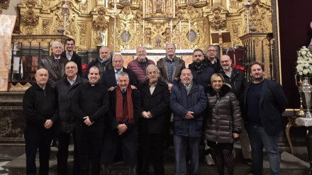 Los periodistas al término de la Eucaristía en honor de su Patrón, San Francisco de Sales