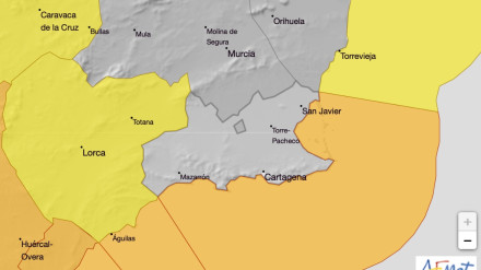 Zona afectada por el viento
