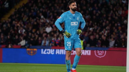 Mamardashvili tuvo mucho trabajo en Montjuic