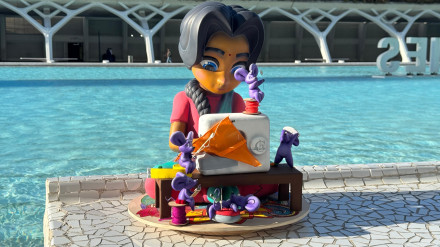 Las primeras figuras de l´Exposició del Ninot