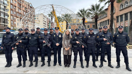 Acto de celebración en Huelva del 201 aniversario de la Policía Nacional