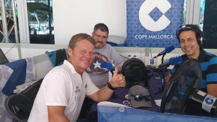 Álex Pella en una visita al programa en la Copa del Rey Mapfre