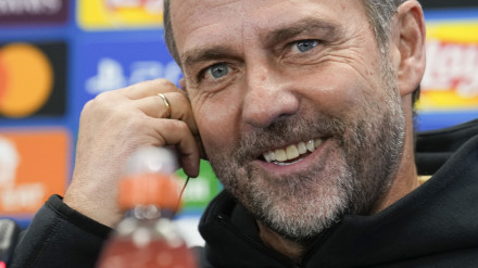 Hansi Flick, en rueda de prensa